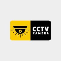 CCTV warning illustration design. CCTV sticker warning vector