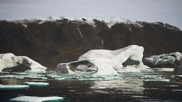 iceberg na costa sul da Groenlândia video