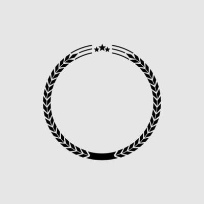 Wreath shape illustration design