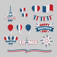 Bastille Day Festivity Sticker vector