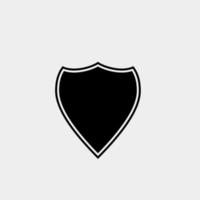 shield shape silhouette illustration design vector