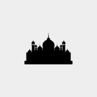 mosque silhouette. mosque design elements vector