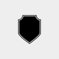 shield shape silhouette illustration design vector