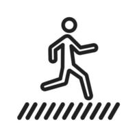 Zebra Crossing Icon vector