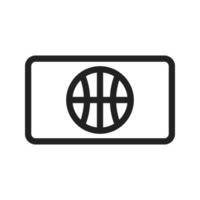 Global Card Line Icon vector