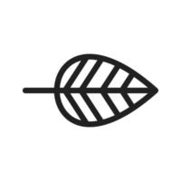 Leaf I Line Icon vector