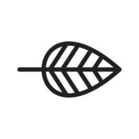 Leaf I Line Icon vector