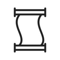 Scroll of Paper Line Icon vector