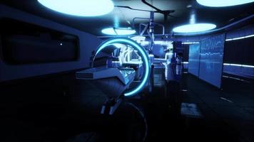 futuristic MRI Magnetic resonance laboratory video
