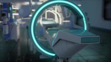 futuristic MRI Magnetic resonance laboratory video