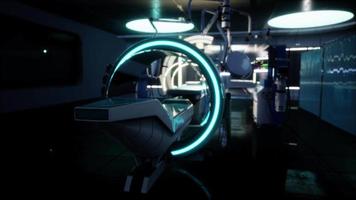 futuristic MRI Magnetic resonance laboratory video