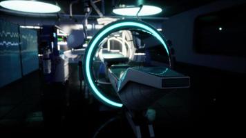 laboratorio di risonanza magnetica futuristico mri video