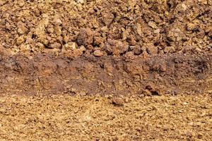 Background of many heap of soil. photo