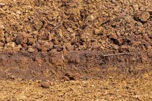 Background of many heap of soil. photo