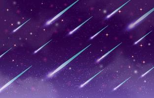 Meteor Shower Background vector