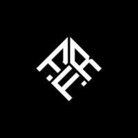 FRT letter logo design on black background. FRT creative initials letter logo concept. FRT letter design. vector