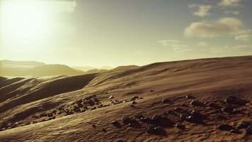 schöne sanddünen in der sahara-wüste bei sonnenuntergang video