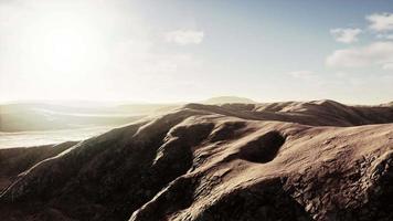 Beautiful sand dunes in the Sahara desert at sunset video