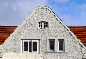 Beautiful old architecture of facades found in the small town Flensburg photo