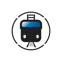 Train icon vector background