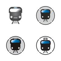 Train icon vector background