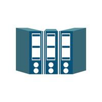 Binder simple. Office folder icon vector