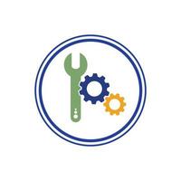 Gearwrench vector icon background template