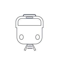 Train icon vector background