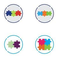 Puzzle vector icon illustration background