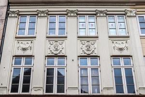 Beautiful old architecture of facades found in the small town Flensburg photo