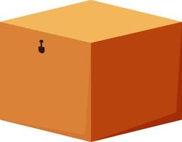 Isolated storage box in cartoon design vector