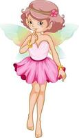 Beautiful fairy girl cartoon character vector