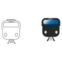 Train icon vector background