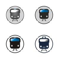 Train icon vector background