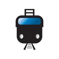 Train icon vector background