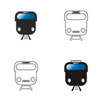 Train icon vector background