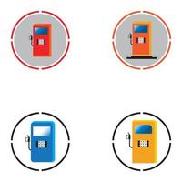 fondo de plantilla de icono de vector de combustible