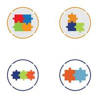 Puzzle vector icon illustration background