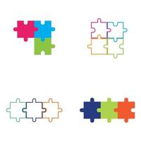 Puzzle vector icon illustration background