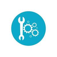 Gearwrench vector icon background template