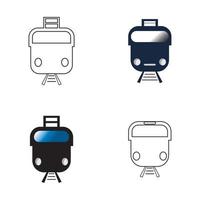 Train icon vector background