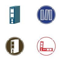 Binder simple. Office folder icon vector