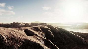 Beautiful sand dunes in the Sahara desert at sunset video