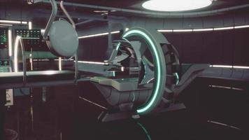 futuristic MRI Magnetic resonance laboratory video