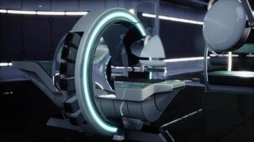 futuristic MRI Magnetic resonance laboratory video