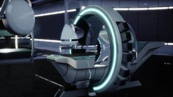 futuristic MRI Magnetic resonance laboratory video