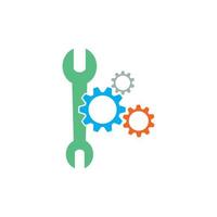 Gearwrench vector icon background template