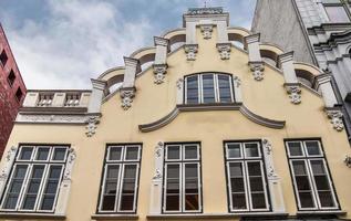 Beautiful old architecture of facades found in the small town Flensburg photo