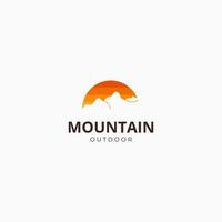 Mountain icon Logo Template Vector illustration design