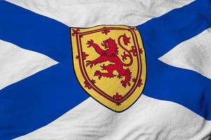 Flag of Nova Scotia in 3D rendering photo